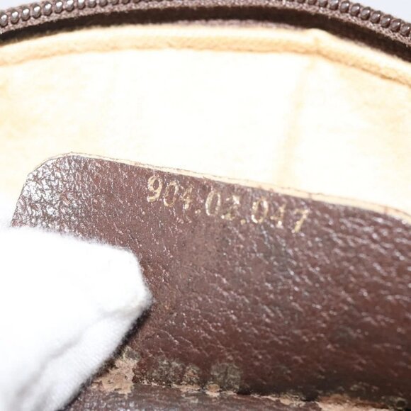 GUCCI GG Supreme Web Sherry Line Bag PVC Beige Gold 904 02 047 Auth 142653 - Picture 10 of 16